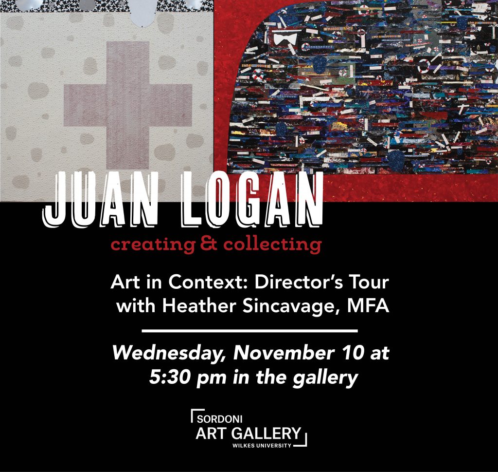 art gallery tour with heather sincavage featuring juan logan's creating and collecting

Nov. 10 at 5:30