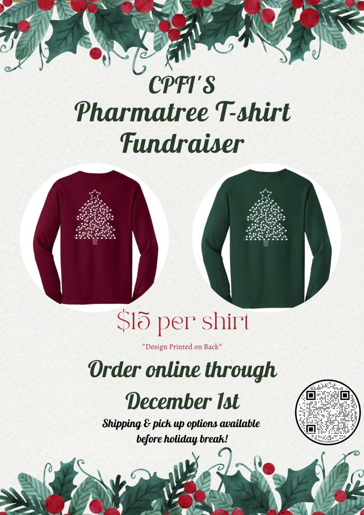 Pharmatree t-shirt fundraiser poster