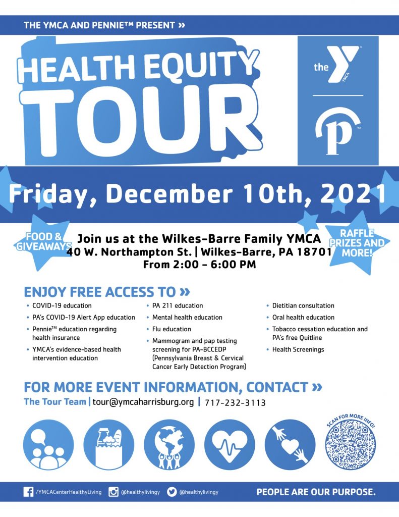 poster for health fair at the ymca on friday, dec. 10 from 2 to 6 p.m.
