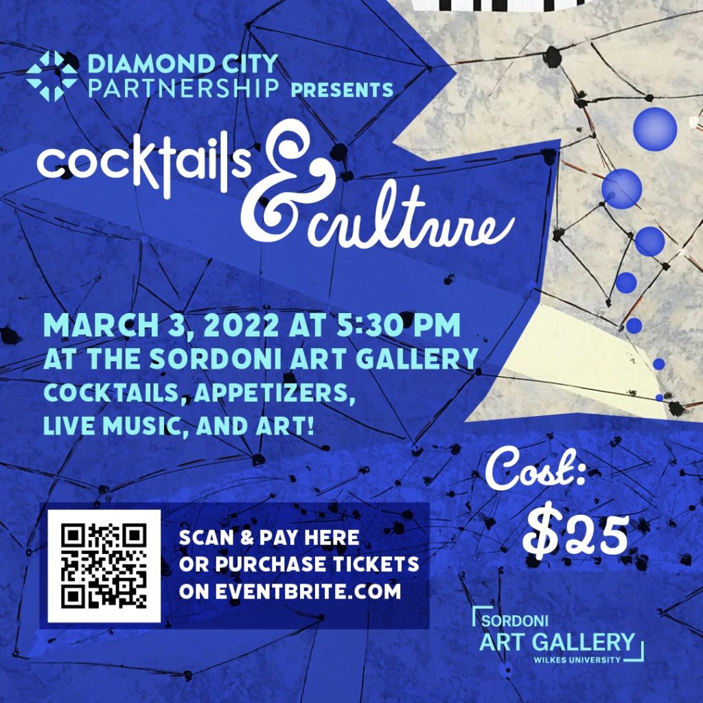 cocktails and culture
thursday, march 3 from 5:30 to 7:30 p.m. at the sordoni art gallery
tickets are $25