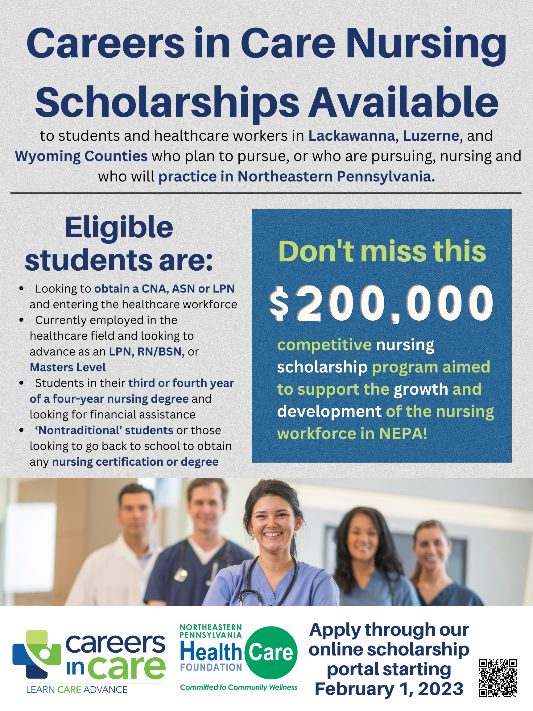 NEPA Health Care Foundation Nursing Scholarships Today Wilkes