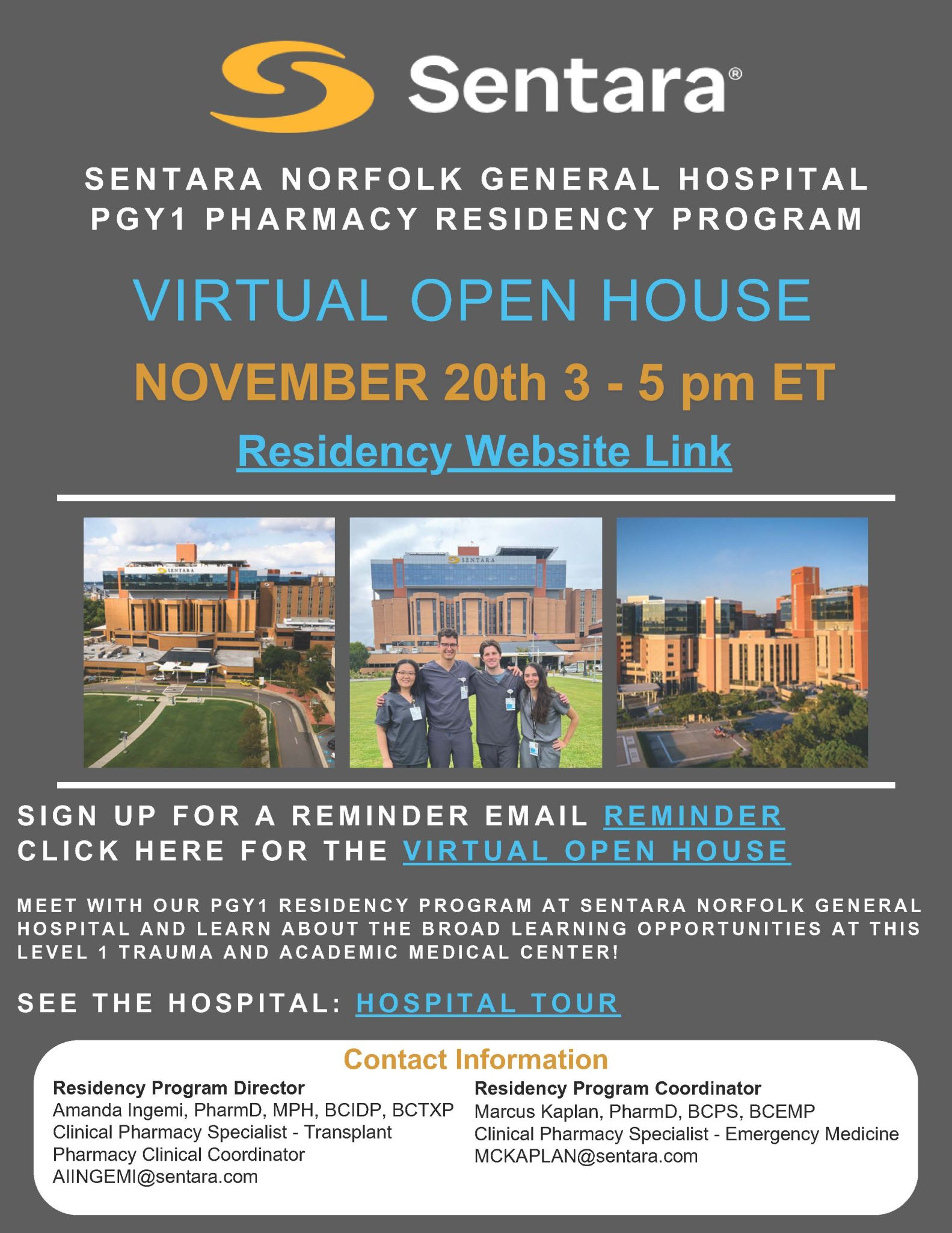 Sentara Norfolk General Virtual Open House – Today@Wilkes